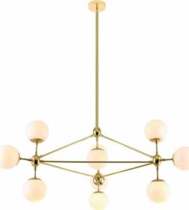 Lampa wisząca Orlicki Design Żyrandol LAMPA wisząca Bao Gold Orlicki Design industrialna OPRAWA szklane kule ZWIS molekuły balls złote białe 1