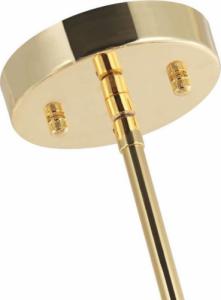 Lampa wisząca Orlicki Design LAMPA wisząca Stanza Gold Nero M Orlicki Design okrągła OPRAWA w stylu klasycznym abażurowa czarna złota 4