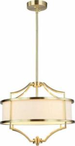 Lampa wisząca Orlicki Design LAMPA okrągła Stesso Old Gold S Orlicki Design abażurowa OPRAWA wisząca w stylu klasycznym kremowa złota 1