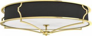 Lampa sufitowa Orlicki Design Sufitowa LAMPA plafon Stesso PL Gold / Nero M Orlicki Design klasyczna OPRAWA okrągła plafoniera abażurowa czarna złota 3