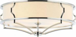 Lampa sufitowa Orlicki Design Sufitowa LAMPA abażurowa Stesso PL Cromo M Orlicki Design okrągła OPRAWA plafon w stylu klasycznym biały kremowy 2