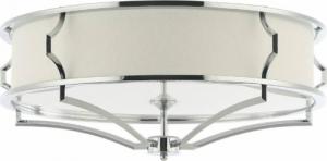 Lampa sufitowa Orlicki Design Sufitowa LAMPA abażurowa Stesso PL Cromo M Orlicki Design okrągła OPRAWA plafon w stylu klasycznym biały kremowy 3