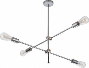 Lampa wisząca Polux Loftowa LAMPA wisząca MORA 318107 Polux metalowe molekuły ZWIS nad stół chrom 1