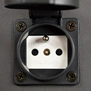 Polux Zewnętrzna LAMPA stojąca DALLAS 315991 metalowa OPRAWA słupek outdoor IP44 grafitowy 2