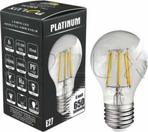 Polux Żarówka dekoracyjna SANICO 305138 Polux E27 A60 6,5W 650 lm 230V kulka industrialna biała ciepła 2