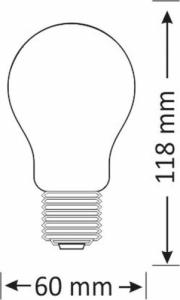 Polux Żarówka SANICO 305695 Polux E27 A60 LED 15W 3000K 1521 lm 230V biała ciepła 3