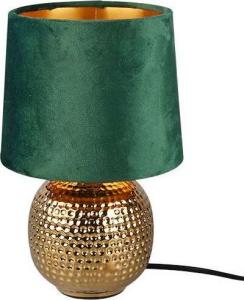 Lampa stołowa RL Light Nocna LAMPKA stojąca SOPHIA R50821015 stołowa LAMPA abażurowa na biurko ceramiczna zielona złota 2