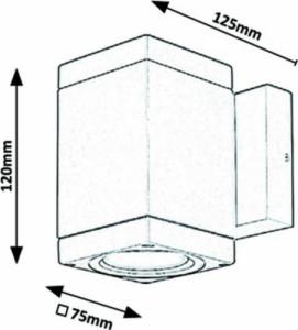 Kinkiet Rabalux Elewacyjna lampa zewnętrzna BUFFALO 7887 Rabalux outdoor IP54 antracyt 4
