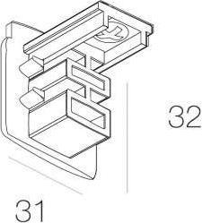 Shilo Zakończenie szynoprzewodu XTS 41 CZ Shilo do 3-fazowej szyny natynkowej czarne 4