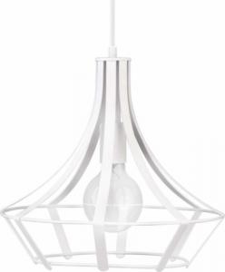 Lampa wisząca Sigma Wisząca LAMPA industrialna KOLA 30910 Sigma druciana OPRAWA metalowy ZWIS rustykalny klatka loft biała 2