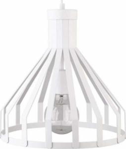 Lampa wisząca Sigma Wisząca LAMPA industrialna KOLA 30910 Sigma druciana OPRAWA metalowy ZWIS rustykalny klatka loft biała 4