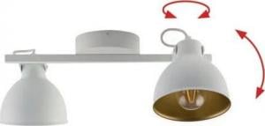 Lampa sufitowa Sigma Metalowa lampa sufitowa MARS Sigma industrialny plafon białe 1