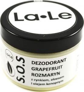 La-le Dezodorant grapefruit-rozmaryn z cynkiem, aloesem i olejem konopnym - 150 ml 1