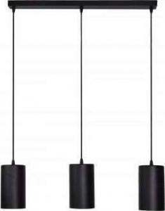Lampa wisząca TEAM Loftowa LAMPA wisząca 137623691033 TEAM metalowa OPRAWA industrialna ZWIS tuby na listwie czarne 1