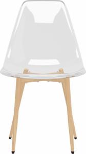 vidaXL vidaXL Krzesła stołowe, 6 szt., przezroczyste, PET 4