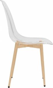 vidaXL vidaXL Krzesła stołowe, 6 szt., przezroczyste, PET 5