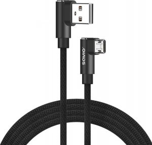 Kabel USB Savio USB-A - microUSB 2 m Czarny (1_815990) 1