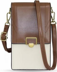Hurtel Etui torba torebka na smartfon z paskiem na ramię portfel brązowy (model 2) 1