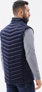 Ombre Bezrękawnik męski pikowany - ciemnoniebieski V54 L/XL 5