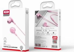 Słuchawki XO XO słuchawki przewodowe EP46 jack 3,5mm z redukcją szumów różowe 3
