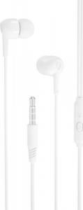 Słuchawki XO XO Słuchawki przewodowe EP37 jack 3,5mm dokanałowe białe 1
