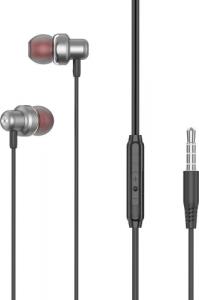 Słuchawki XO XO Słuchawki przewodowe EP38 jack 3,5mm dokanałowe szare 1