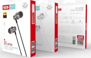 Słuchawki XO XO Słuchawki przewodowe EP38 jack 3,5mm dokanałowe szare 3