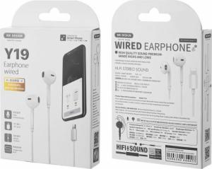 Słuchawki WK Design WK Design przewodowe słuchawki douszne Lightning biały (Y19 white) 4