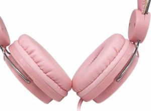 Słuchawki Partner Tele.com Słuchawki nagłowne UNICORN model YLFS-U1 Jack 3,5mm różowe 2