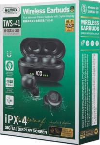 Słuchawki Remax REMAX słuchawki bezprzewodowe / bluetooth stereo True Stereo Earbuds TWS-41 czarne 2