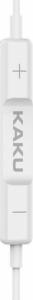 Słuchawki Kaku Słuchawki Dokanałowe (iPhone Lightning) z Mikrofonem Uniwersalne KAKU Universal In-ear Earphones with Mic (KSC-333) białe 3