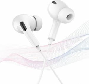 Słuchawki Kaku Słuchawki Dokanałowe (iPhone Lightning) z Mikrofonem Uniwersalne KAKU Universal In-ear Earphones with Mic (KSC-333) białe 4