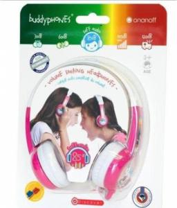 Słuchawki BuddyPhones Słuchawki BuddyPhones Discover Pink dla dzieci 85dB 1