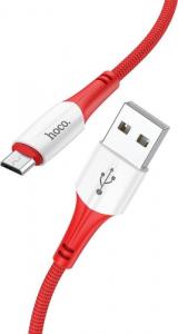 Kabel USB Partner Tele.com USB-A - microUSB Czerwony 1