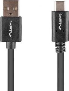 Kabel USB Lanberg USB-A - USB-C 0.5 m Czarny (CA-USBO-15CU-0005-BK) 4