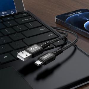 Kabel USB Acefast USB-A - USB-C 1.2 m Czarny (6974316280545) 5