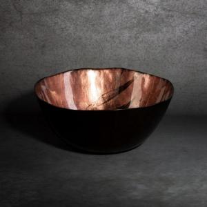 Eurofirany SZKLANA PATERA DEKORACYJNA PATI (03) 16X15X6 CM BRĄZOWY 2