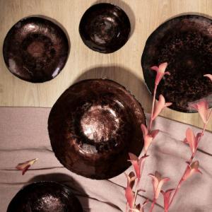 Eurofirany SZKLANA PATERA DEKORACYJNA PATI (03) 16X15X6 CM BRĄZOWY 4