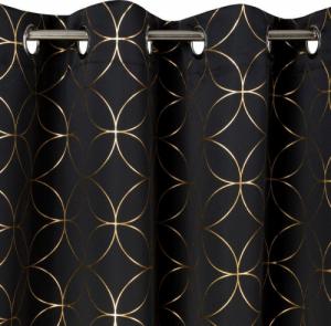Eurofirany ZASŁONA GOTOWA ABELLA 135X250 CM CZARNY 5