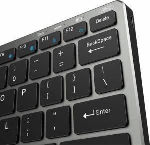 Klawiatura Inphic V780B Bluetooth Bezprzewodowa Czarno-srebrna US (V780B) 2