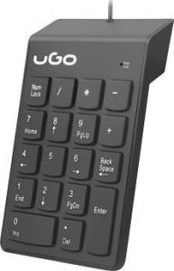 Klawiatura uGo Askja K140 Przewodowa Czarna US 1