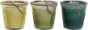 DKD Home Decor Świeca DKD Home Decor Citronella Shabby Chic (11 x 11 x 11 cm) (3 pcs) 1