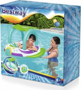Bestway Łódka pojazd kosmiczny z daszkiem do pływania 1.07 m x 1.12 m 2