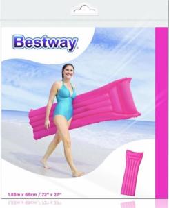 Bestway Materac nadmuchiwany plażowy 183x69cm (Różowy) 2
