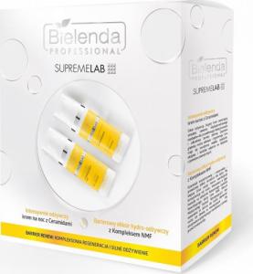 Bielenda SupremeLab Barrier Renew zestaw intensywnie odżywczy krem na noc z ceramidami 50ml + barierowy eliksir hydro-odżywczy z kompleksem NMF 50ml 1