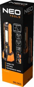 Neo Lampa warsztatowa akumulatorowa 500 lm COB + baza + ładowarka 99-065 7