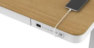 Biurko Tuckano ET119 Biało-Beżowe 120 cm x 60 cm 5