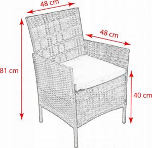 Jumi Meble ogrodowe technorattan MOKKA taras zestaw 13