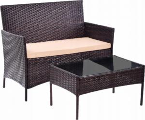 Jumi Meble ogrodowe technorattan MOKKA taras zestaw 3