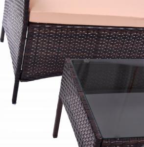 Jumi Meble ogrodowe technorattan MOKKA taras zestaw 10